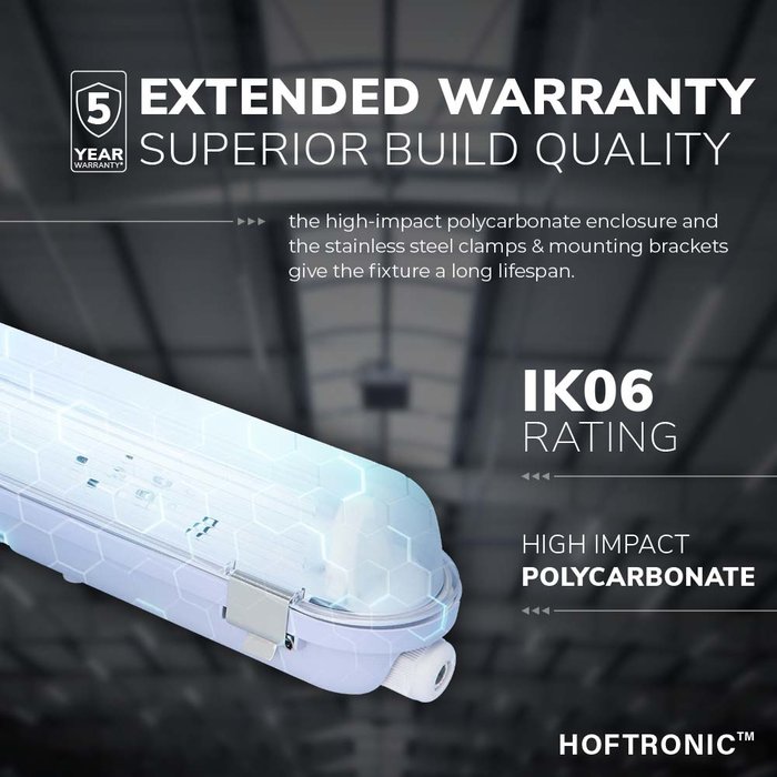 HOFTRONIC IP65 LED T8 TL Armatuur 150 cm