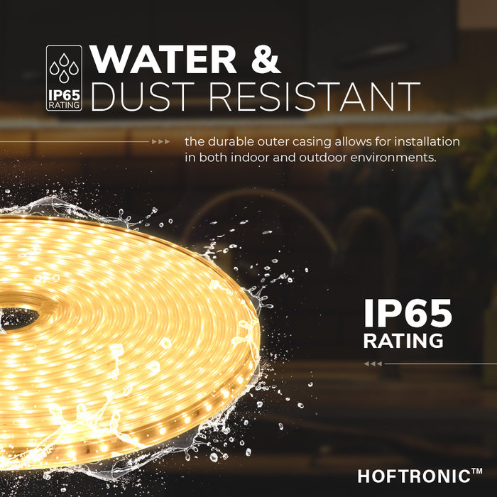 HOFTRONIC Dimmable LED Light Hose - IP65 Plug & Play - Flex60 Series - 3000K