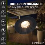 HOFTRONIC Dimbare LED inbouwspot Cadiz - Zwart