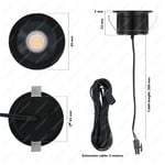 HOFTRONIC Dimmable LED downlight Cadiz - Black