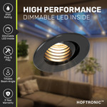 HOFTRONIC Dimmable LED tilting spotlight Medina - Black