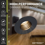 HOFTRONIC Dimmable LED recessed spotlight Betty - Black