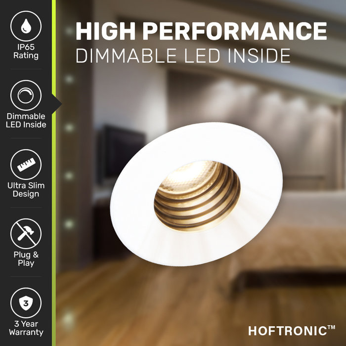HOFTRONIC Dimbare LED verzonken inbouwspot Betty - Wit