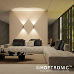 HOFTRONIC LED Wall Light Cupo Black