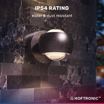 HOFTRONIC LED Wall Light Cupo Black