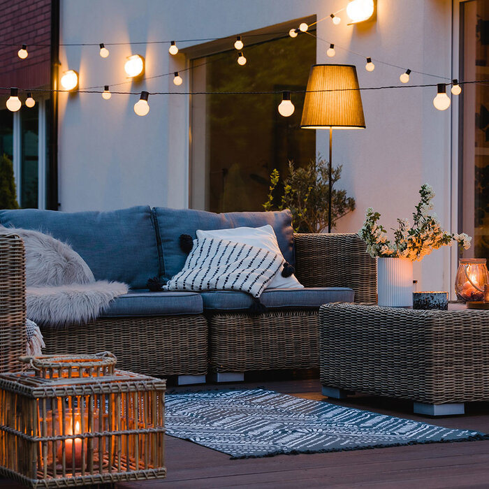 HOFTRONIC LED String Light - 12 RGB LEDs - 6.6m - IP65 Suitable for outdoor use