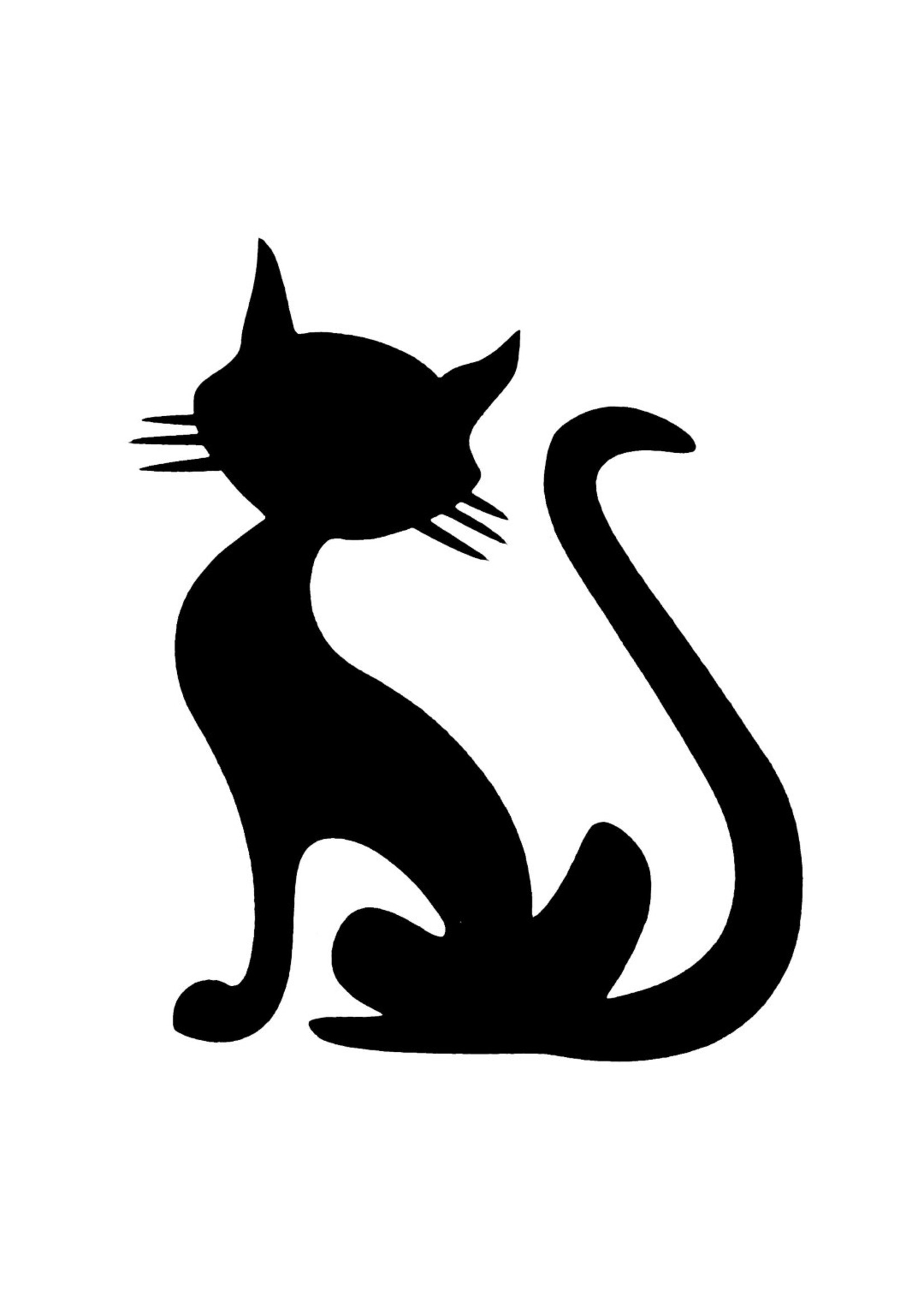 MRQ - Stencils Cat Glittertattoo stencil per set à 5 stuks