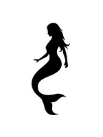 Ybody Mermaid Glittertattoo stencil per set à 5 stuks