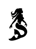 Ybody Mermaid Heart Glittertattoo stencil per set à 5 stuks