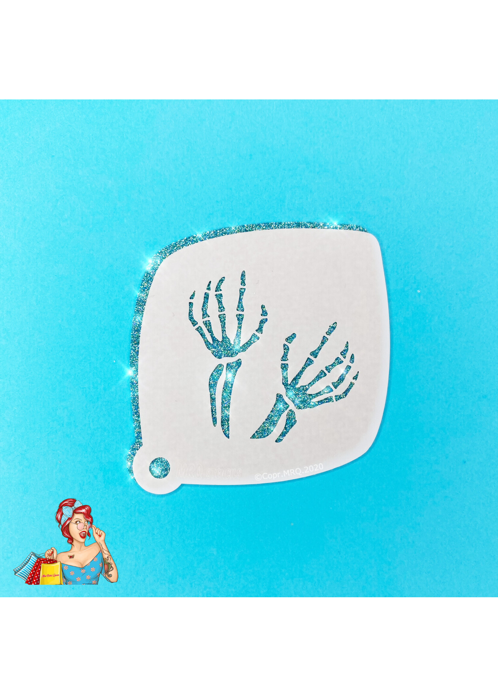 MRQ - Stencils Skelet hands Small Schmink Stencil