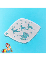 MRQ - Stencils Santa's Speedy Sleigh Medium Schmink Stencil