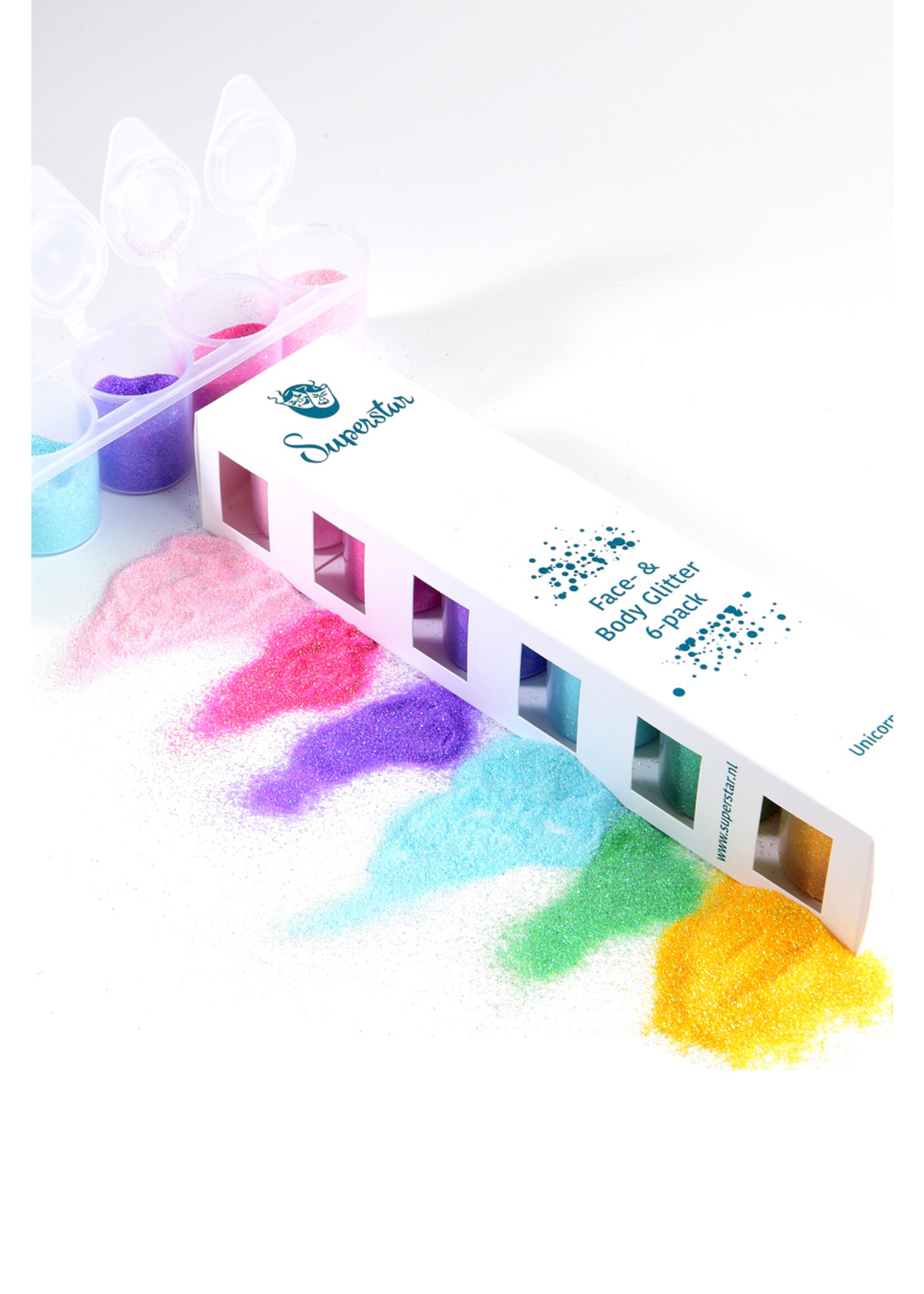 Superstar Unicorn Fine Glitter Mix 6-pack 90 ml