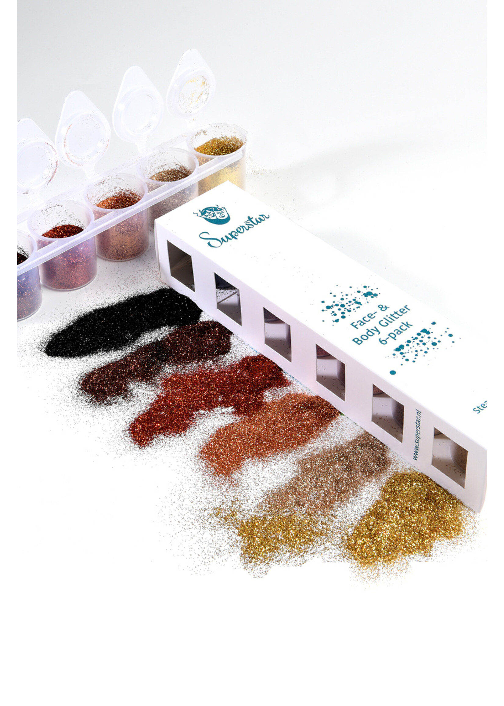 Superstar Steampunk Fine Glitter Mix 6-pack 90 ml