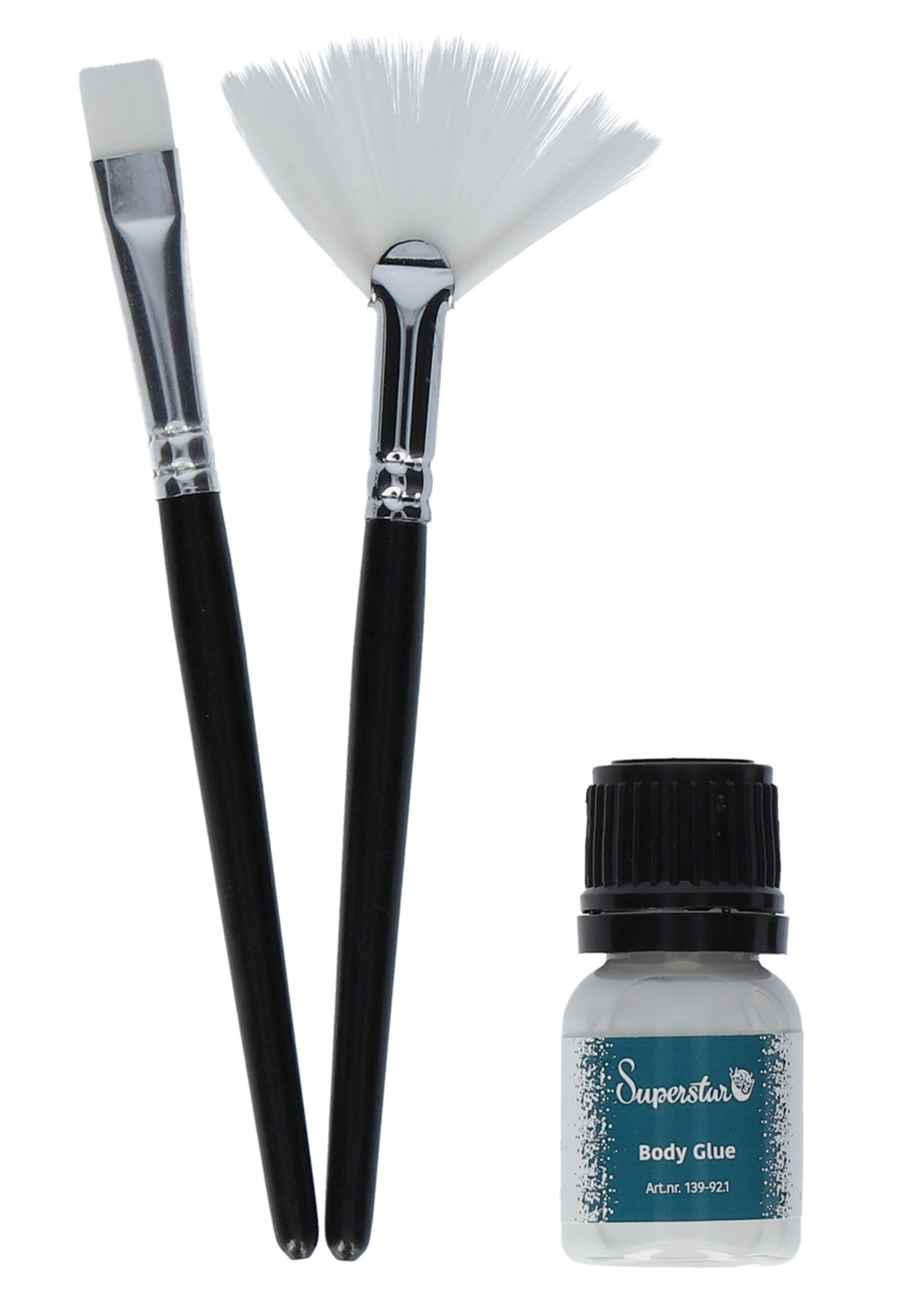 Superstar Penseel & lijm set voor glitter tattoo