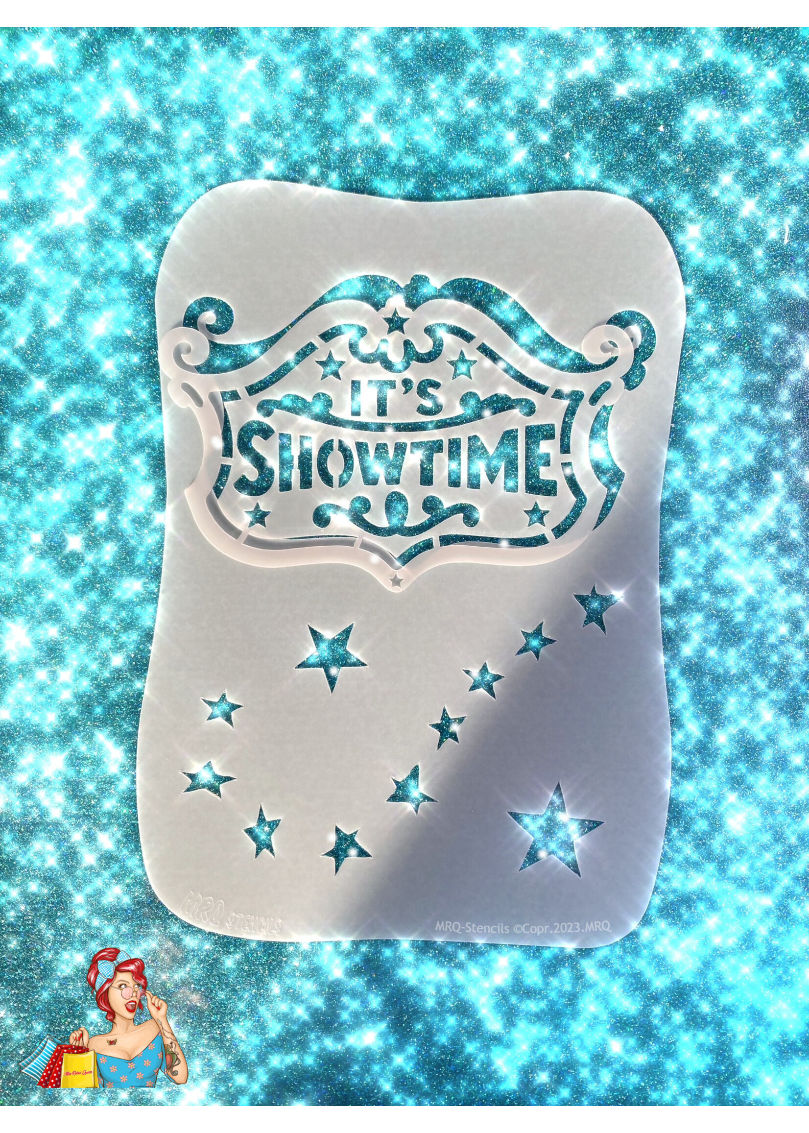 MRQ - Stencils Showtime  Airbrush Tattoo Stencil Small