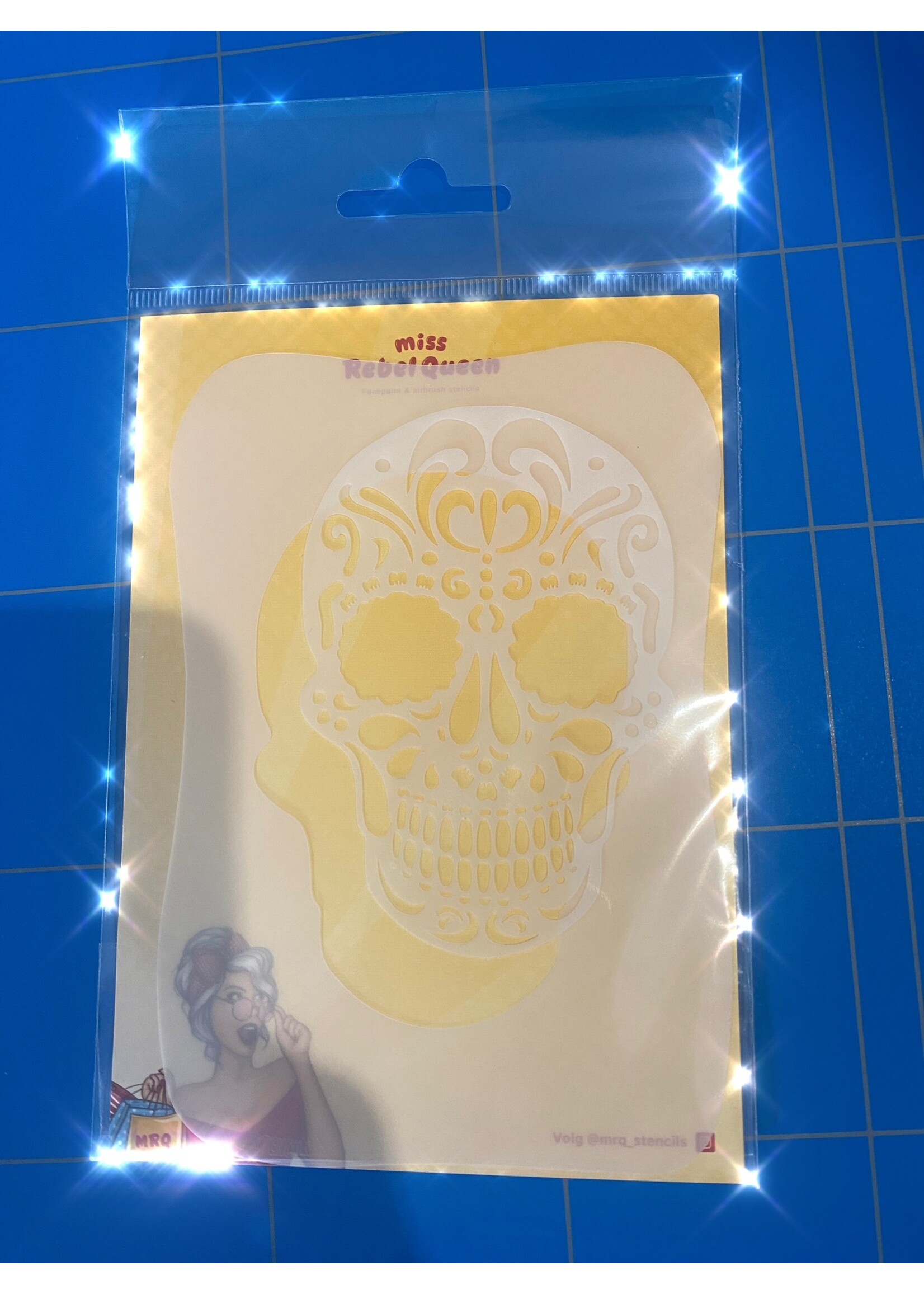 MRQ - Stencils Dia de Los Muertos  Airbrush Tattoo Stencil Small
