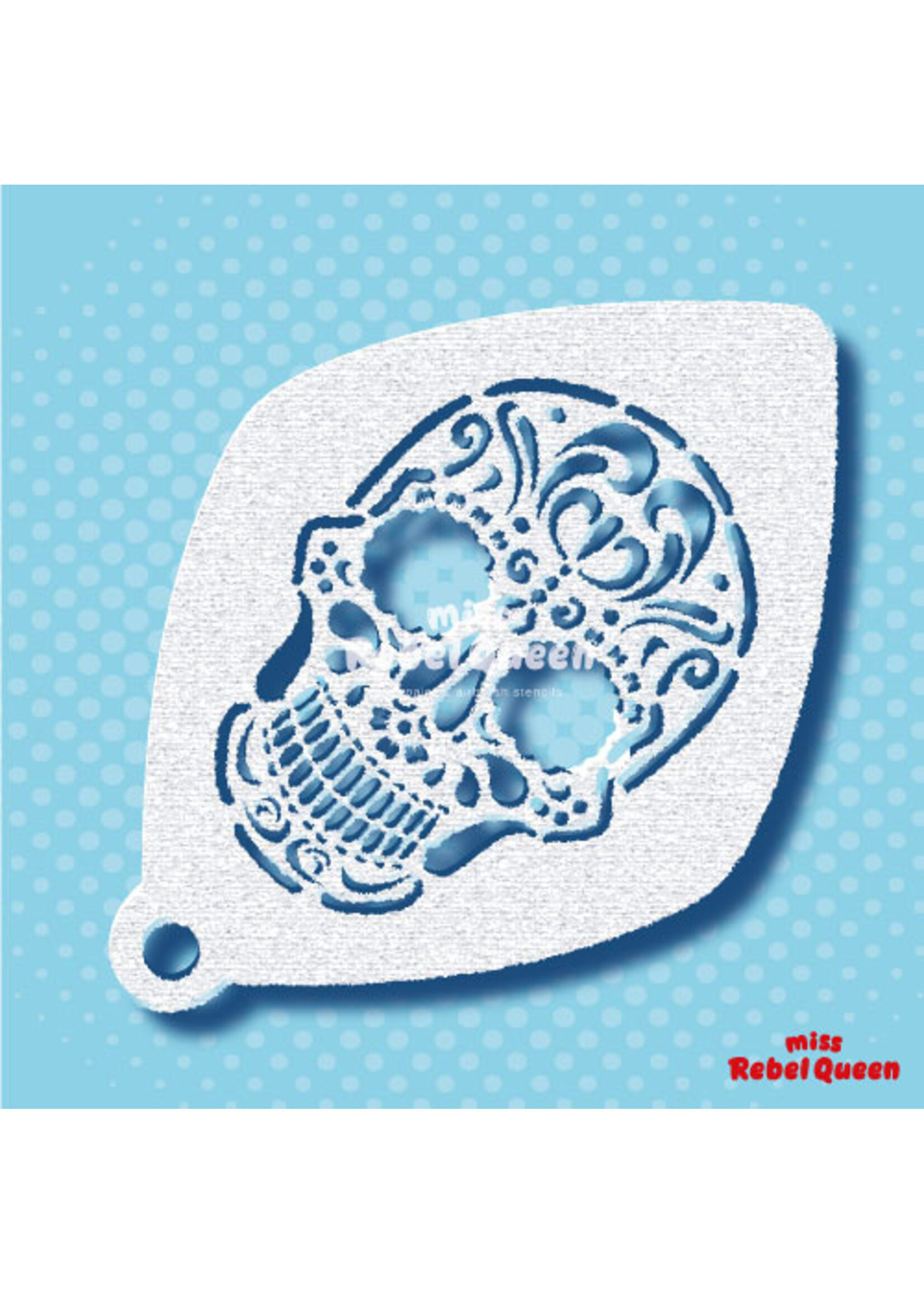MRQ - Stencils Sugar Skull medium schmink Stencil