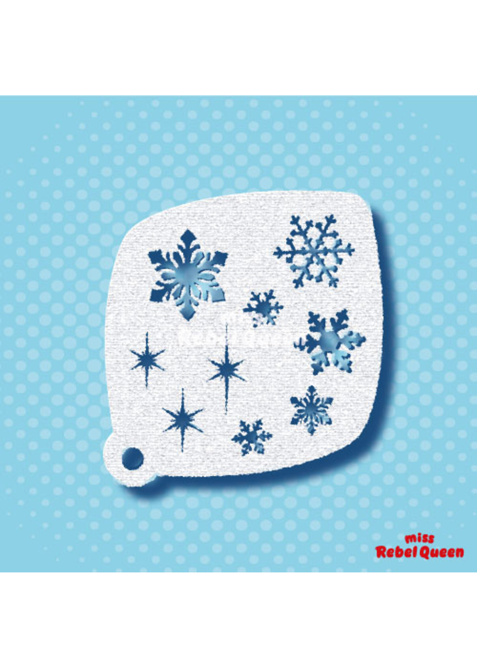 MRQ - Stencils Swirling Snowflakes Schmink Stencil Small