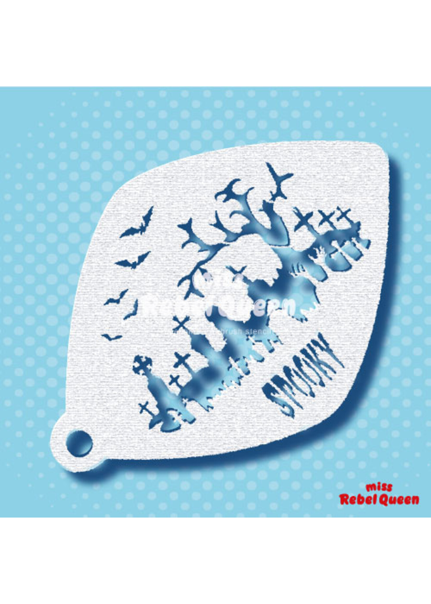 MRQ - Stencils Creepy kerkhof Medium schmink stencil