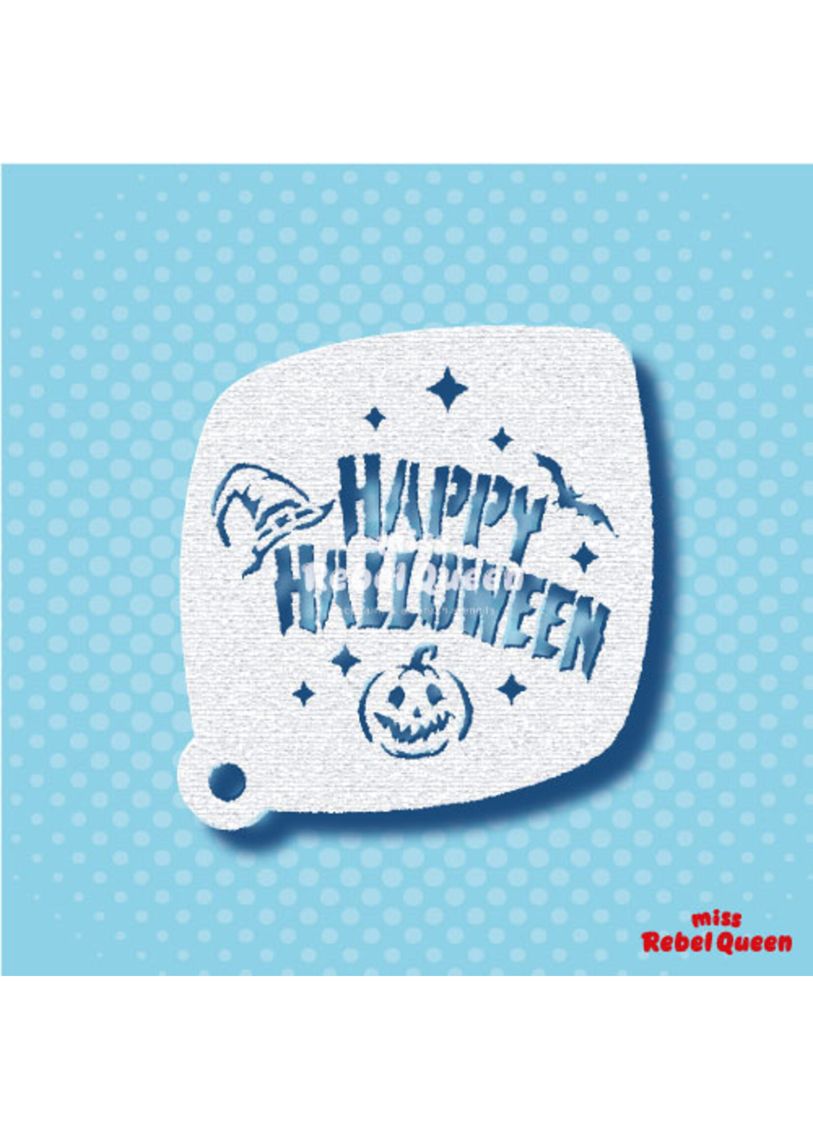 MRQ - Stencils Happy Halloween schmink stencil small
