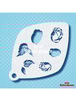 MRQ - Stencils Ohh Rose Medium Facepaint Stencil
