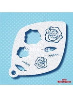 MRQ - Stencils Roses are Red Medium Facepaint Stencil