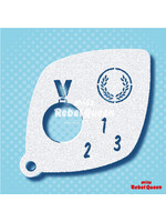 MRQ - Stencils Simply the Best Medal Medium Facepaint Stencil