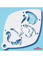 MRQ - Stencils Unique the Unicorn 3steps Large Facepaint Stencil