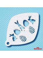 MRQ - Stencils Bunny Family & Eggs Medium 2steps Stencil