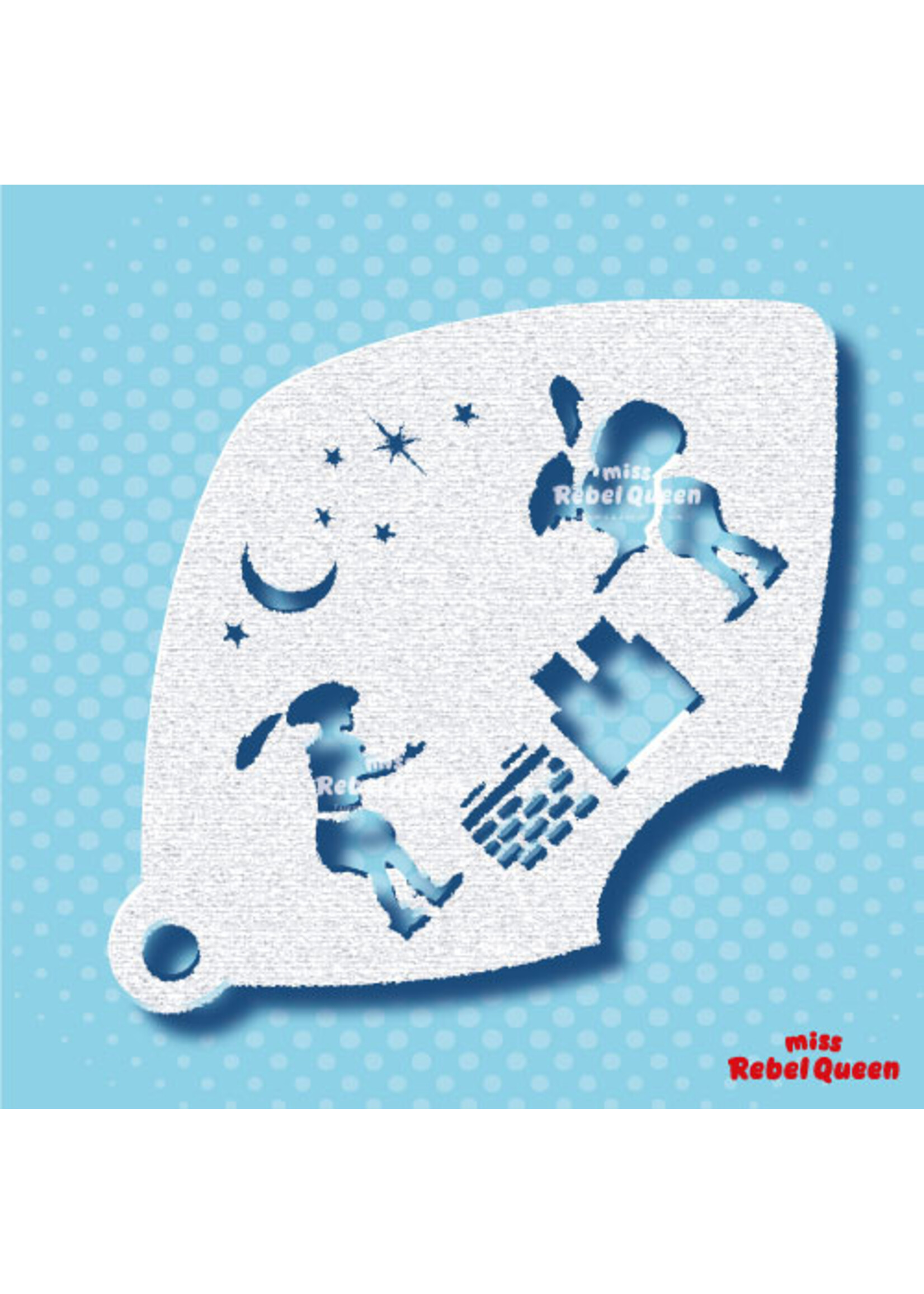 MRQ - Stencils Dak Pietjes medium schmink stencil