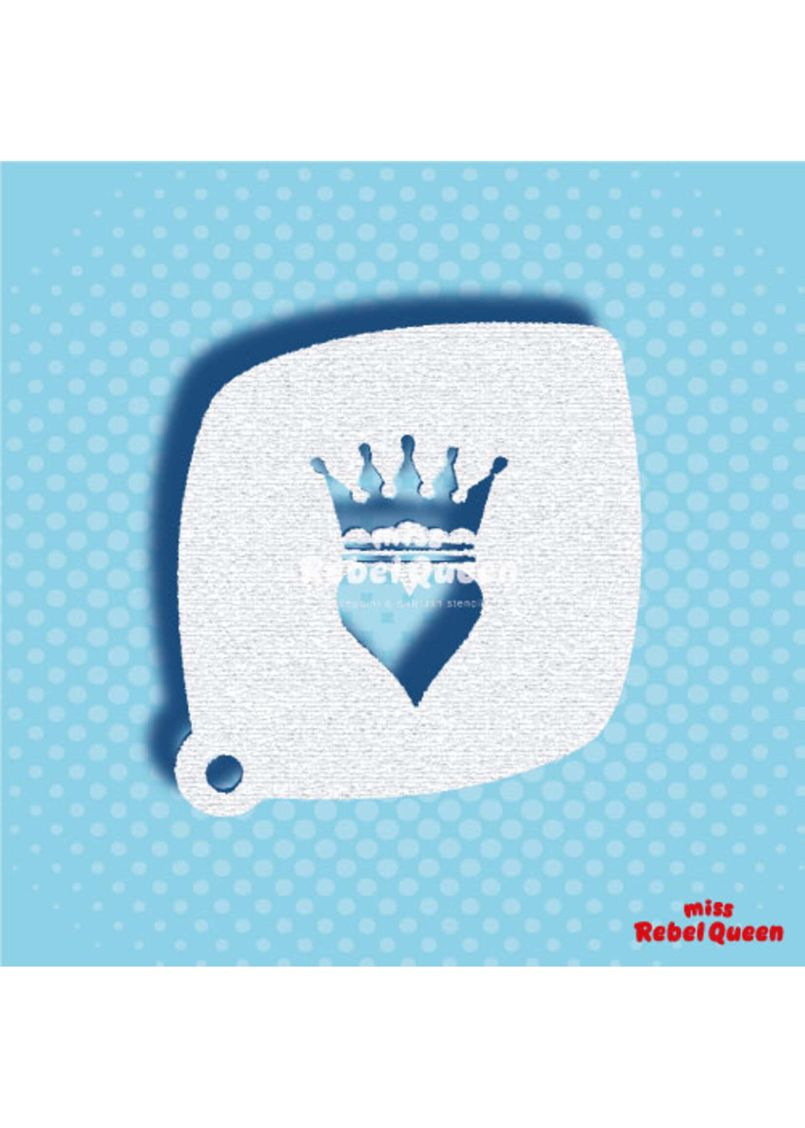 MRQ - Stencils Queen of Hearts Small Stencil