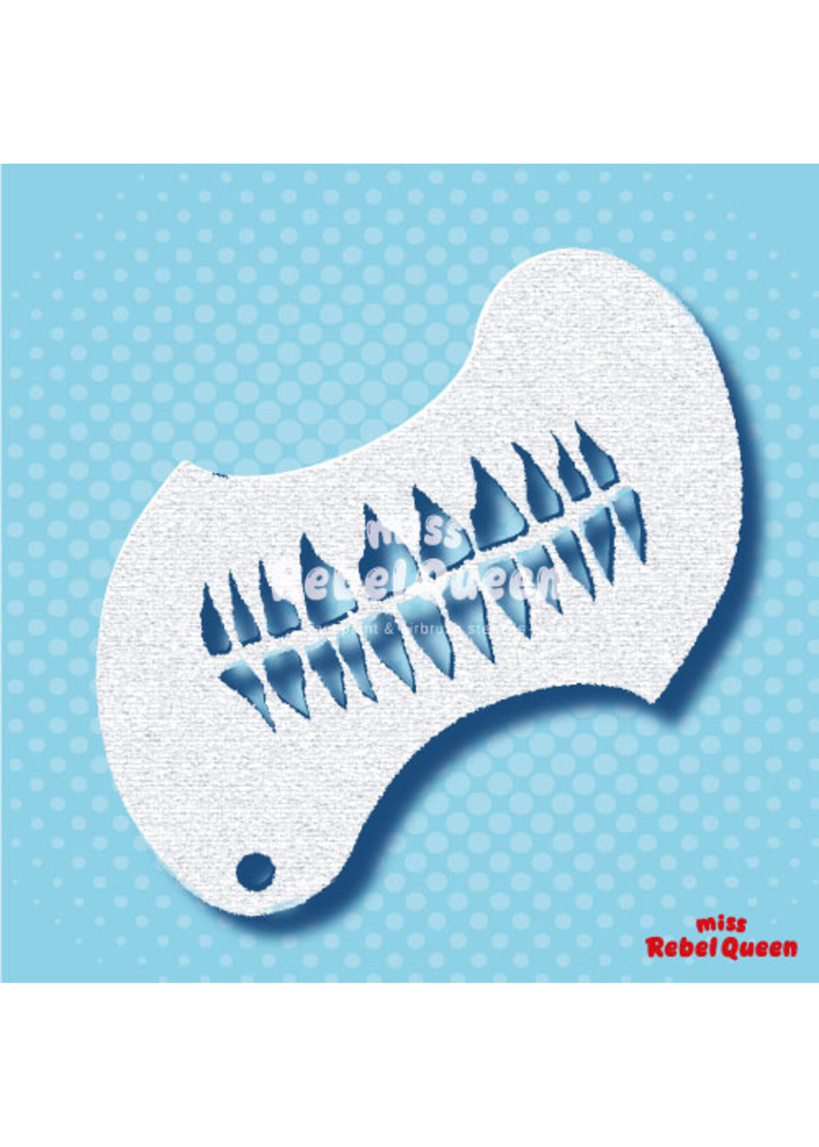 MRQ - Stencils Show your Teeth medium schmink stencil