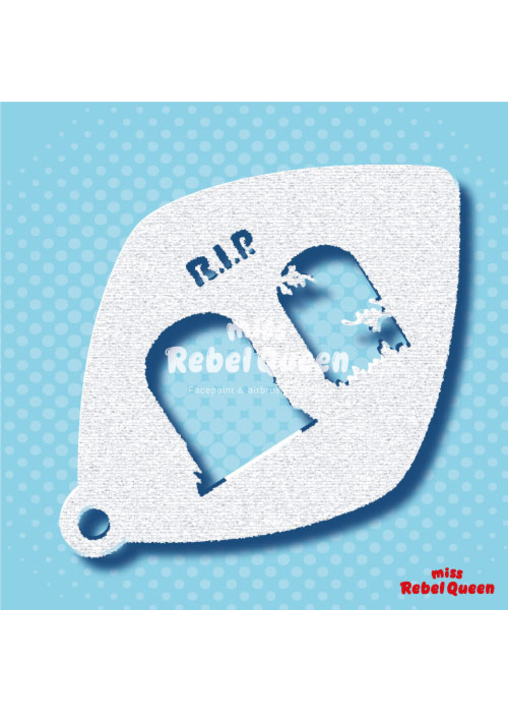 MRQ - Stencils R.I.P. medium schmink stencil