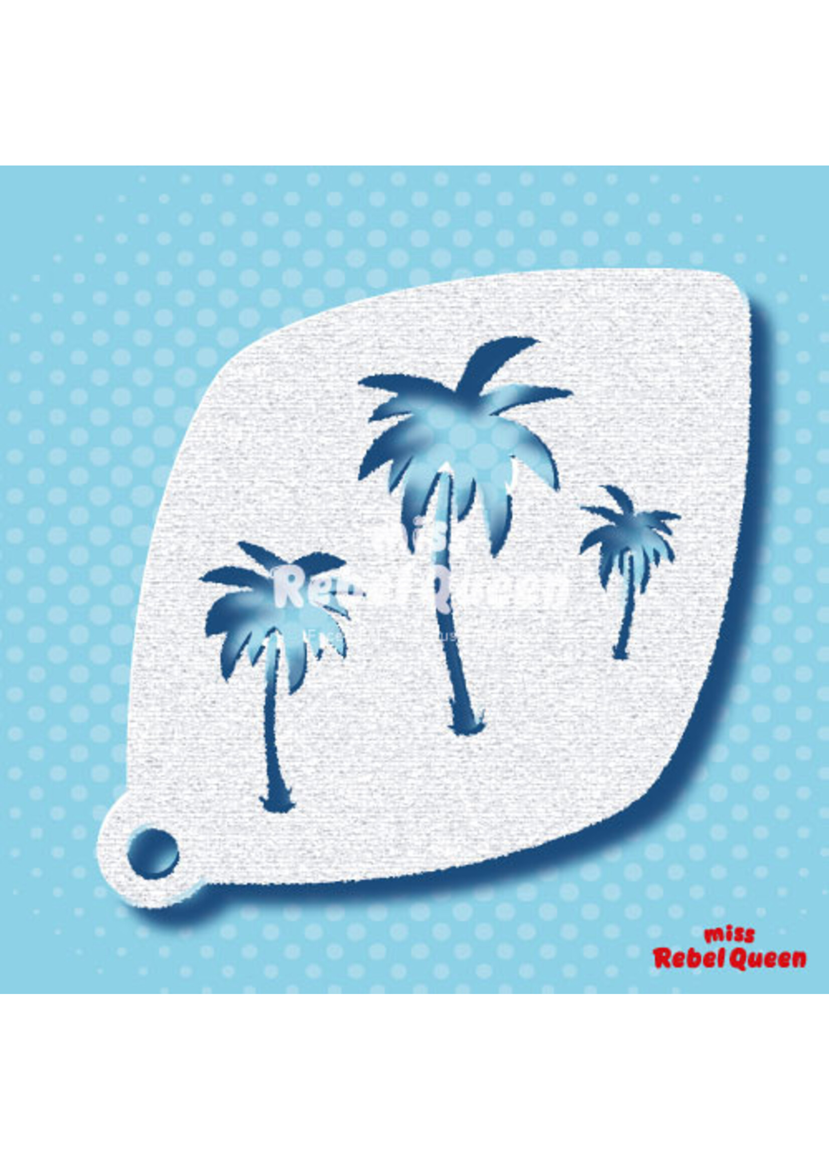 MRQ - Stencils Palm bomen medium schmink stencil
