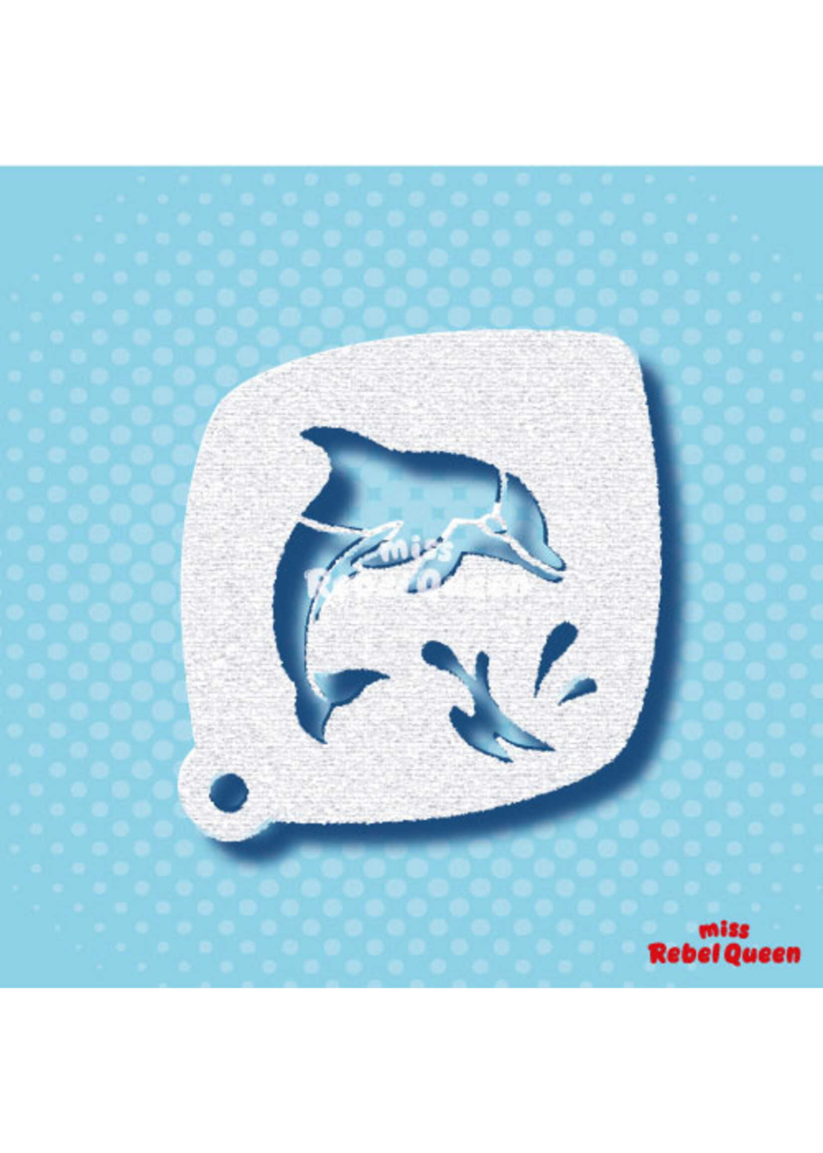 MRQ - Stencils Dolly the Dolphin small schmink stencil