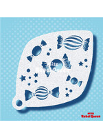 MRQ - Stencils Sweet Candy Snoepjes schmink stencil medium