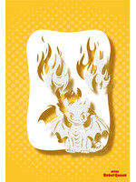 MRQ - Stencils Baby draak  airbrush tattoo stencil A6