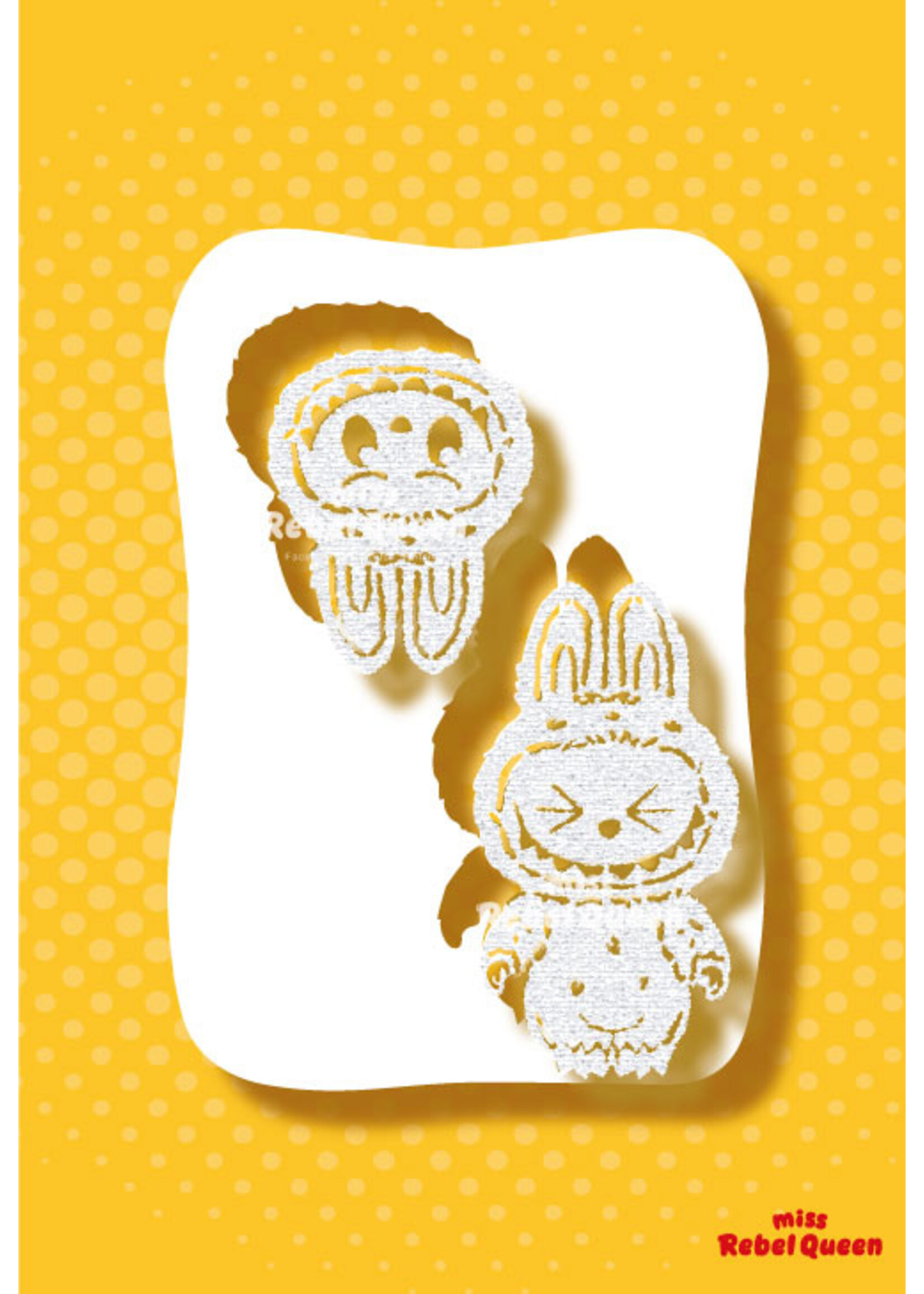 MRQ - Stencils Lalummels airbrush tattoo stencil A6