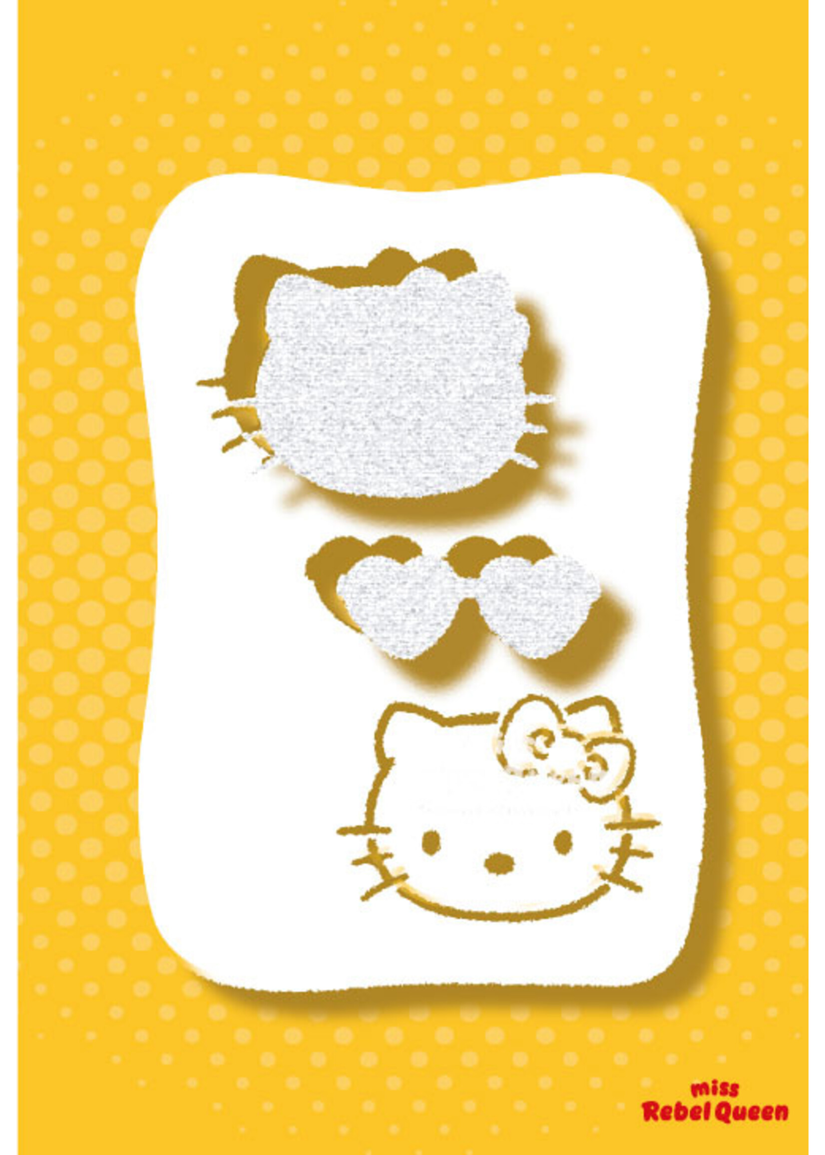 MRQ - Stencils Summer Kitty airbrush tattoo stencil A6