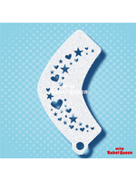 MRQ - Stencils Hartjes en sterretjes oog design schmink stencil