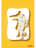 MRQ - Stencils Voetballer Airbrush Tattoo Stencil A6