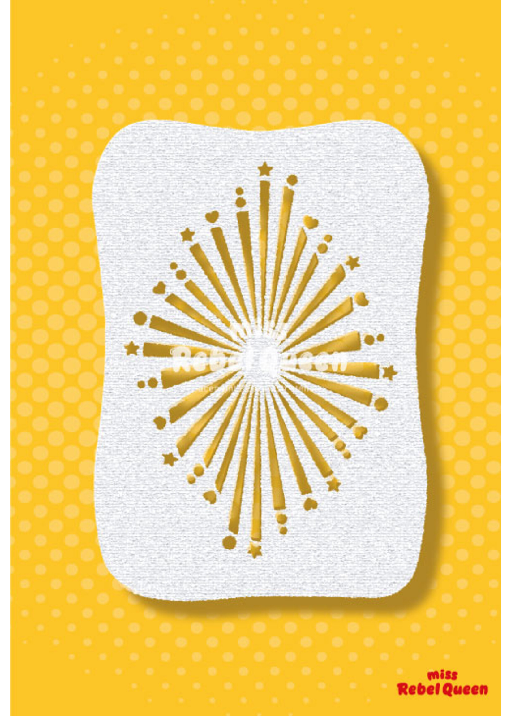 MRQ - Stencils Achtergrond stars and more Airbrush Tattoo Stencil A6