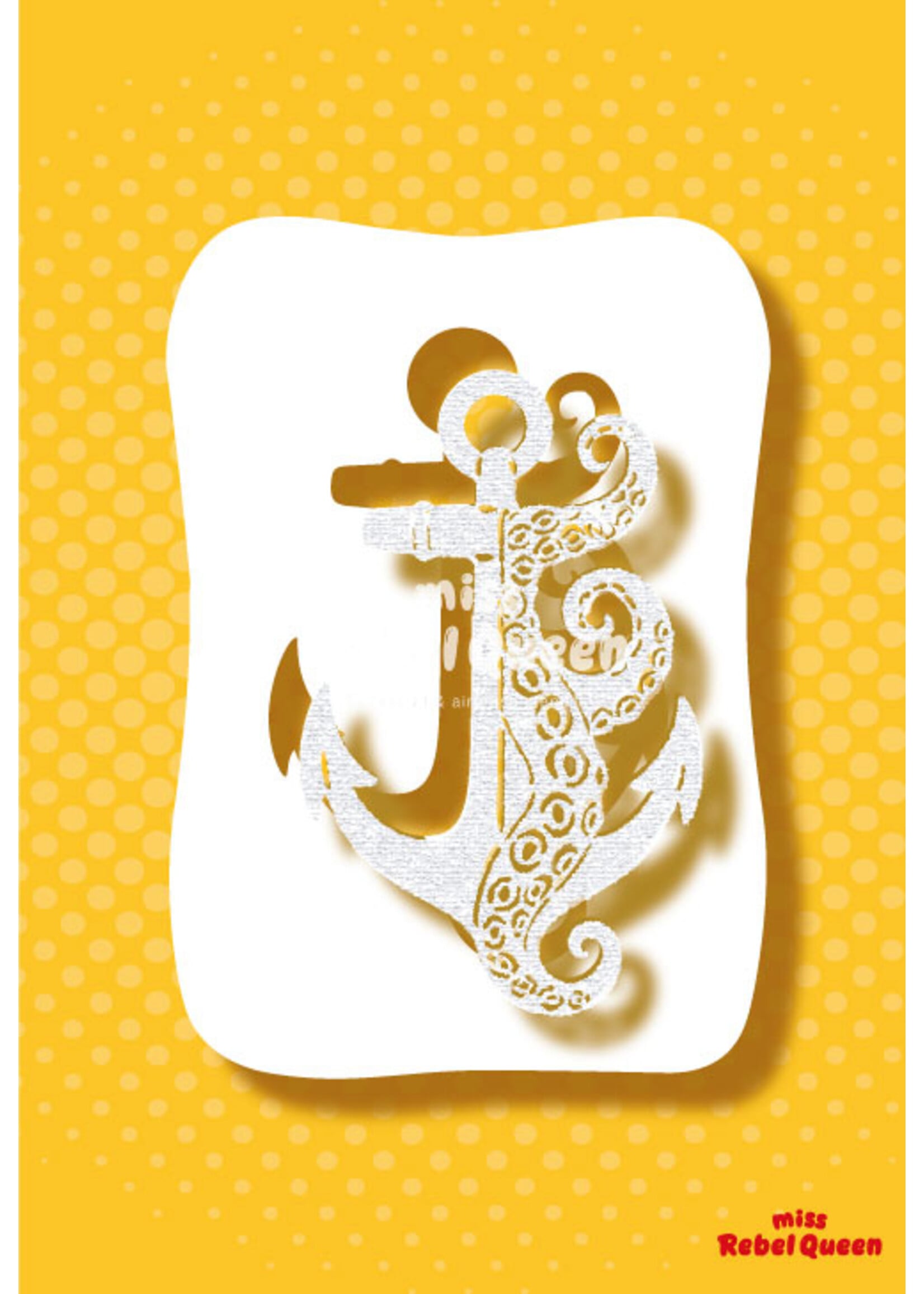MRQ - Stencils Pirates anker airbrush tattoo stencil A6