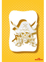 MRQ - Stencils Jolly Roger Pirate airbrush tattoo stencil A6