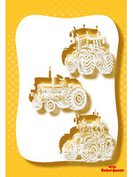 MRQ - Stencils Tractor trekker airbrush tattoo stencil A4