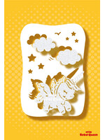 MRQ - Stencils Baby unicorn airbrush tattoo stencil A6