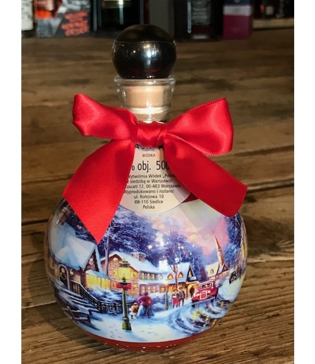 Kerstbal groene strik