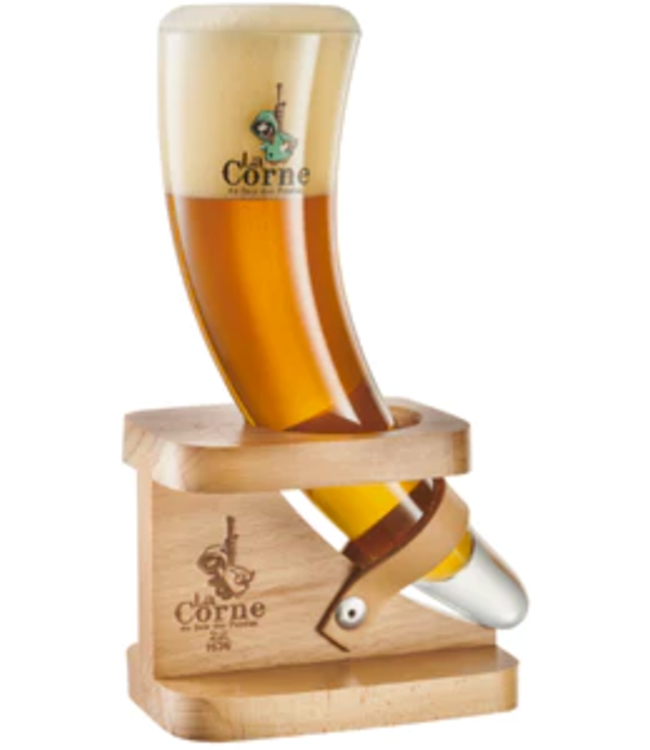 La Corne Glas in houder