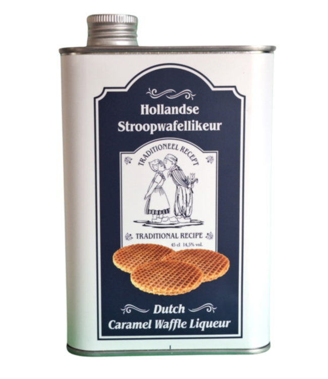 Stroopwafellikeur in blik