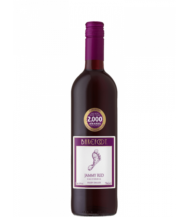 Barefoot  Jammy Red 75cl